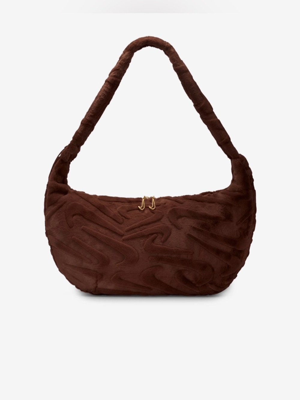 Nike Faux Fur Slouchy Bag NWT
